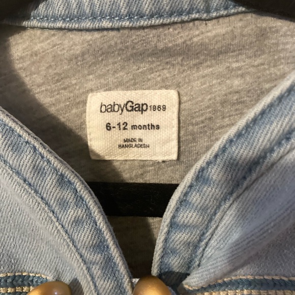 Baby Gap 1969 Light Wash Denim Marching Band Style Jacket 6-12 Months - Picture 3 of 5